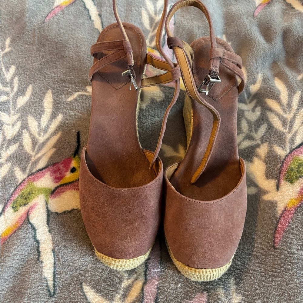 Crown Vintage Purple Espadrille Wedges